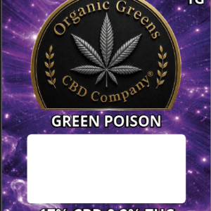GREEN POISON – FLOR DE CBD PREMIUM | AROMA DULCE Y ALTA CALIDAD